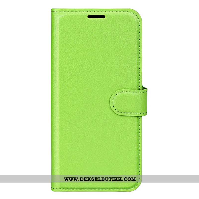 Folio Deksel Samsung Galaxy S25 5g Klassisk Litchi-kunstskinn