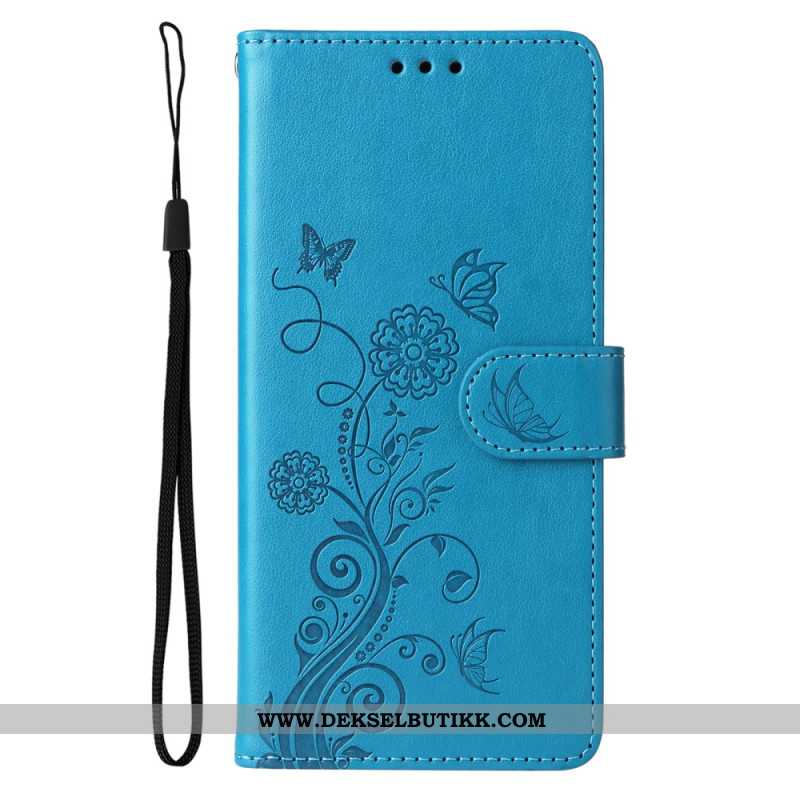 Folio Deksel Samsung Galaxy S25 5g Små Blomster Beskyttelse Deksel