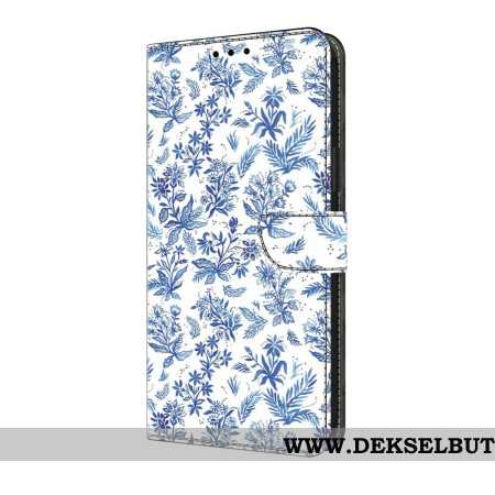 Folio Deksel Samsung Galaxy S25 Fe Blå Blomster