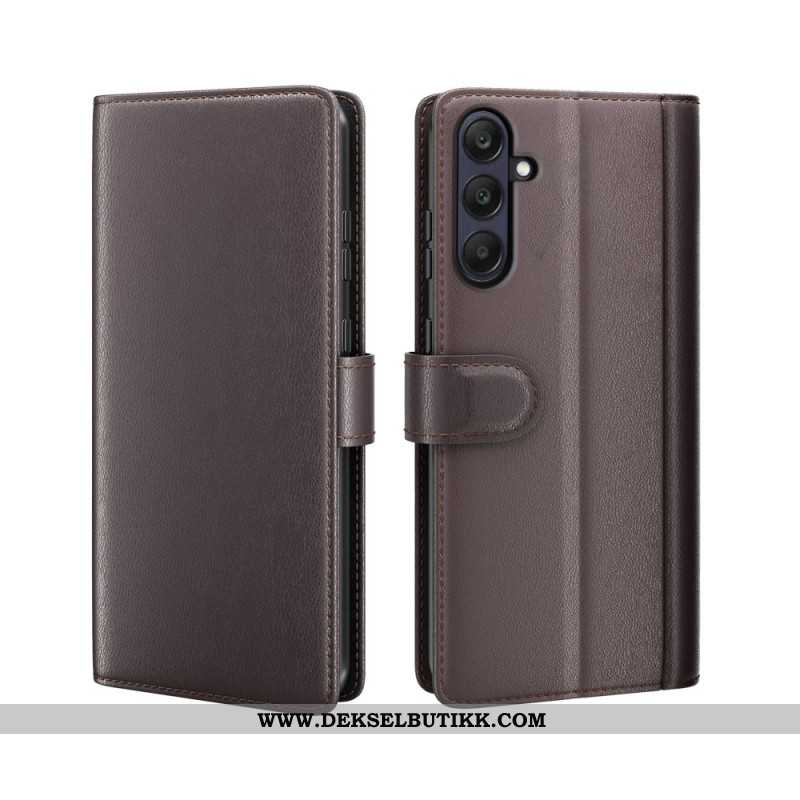 Folio Deksel Samsung Galaxy S25 Fe Ekte Skinn