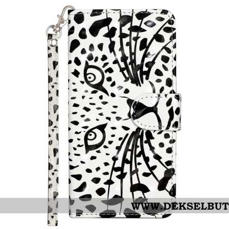 Folio Deksel Samsung Galaxy S25 Fe Leopardhode Med Snor