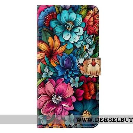 Folio Deksel Samsung Galaxy S25 Plus 5g Fargerike Blomster Beskyttelse Deksel