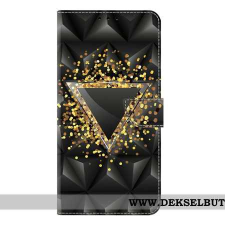 Folio Deksel Samsung Galaxy S25 Plus 5g Gulltrekant Beskyttelse Deksel