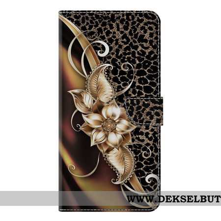 Folio Deksel Samsung Galaxy S25 Plus 5g Metalliske Blomster Beskyttelse Deksel