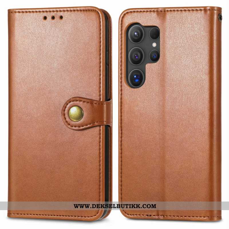 Folio Deksel Samsung Galaxy S25 Ultra 5g Gulllås