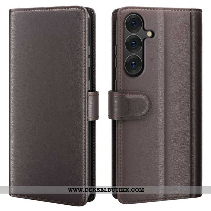 Folio Deksel Samsung Galaxy S26 Ekte Skinn