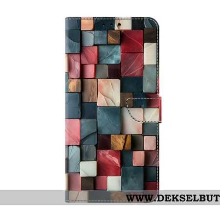 Folio Deksel Samsung Galaxy S26 Fargede Klosser Beskyttelse Deksel