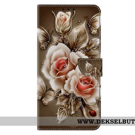 Folio Deksel Samsung Galaxy S26 Plus Brune Roser