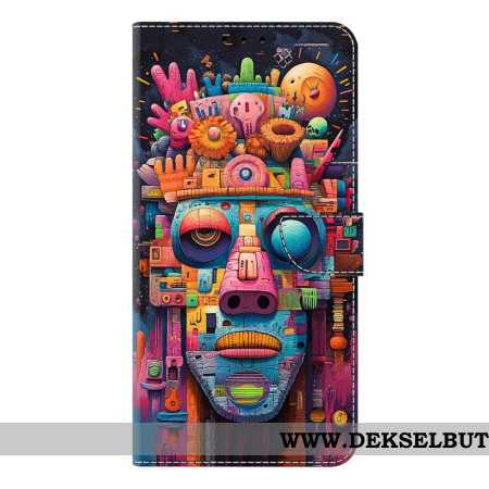 Folio Deksel Samsung Galaxy S26 Plus Graffitiportrett