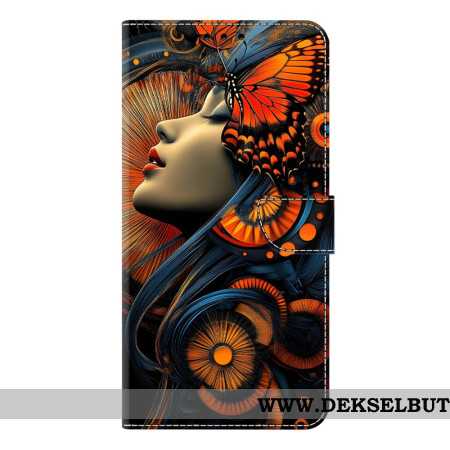 Folio Deksel Samsung Galaxy S26 Plus Kunstkvinne Beskyttelse Deksel