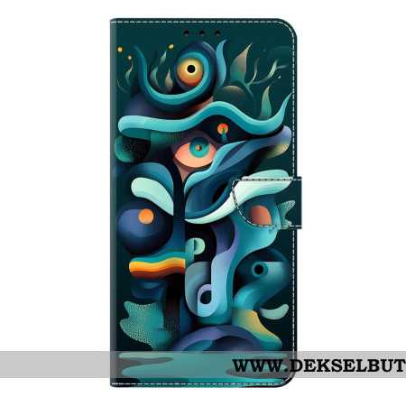 Folio Deksel Samsung Galaxy S26 Plus Ombregrønn Graffiti Beskyttelse Deksel