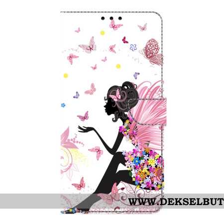 Folio Deksel Samsung Galaxy S26 Plus Sommerfuglkvinne