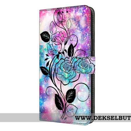 Folio Deksel Samsung Galaxy S26 Plus Tegnet Rose Beskyttelse Deksel