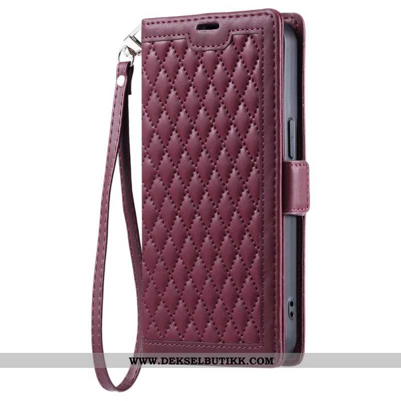 Folio Deksel Samsung Galaxy S26 Plus Vattert Vintagedesign Beskyttelse Deksel