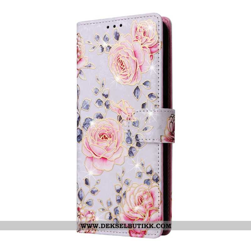 Folio Deksel Samsung Galaxy S26 Rfid-blokkerende Blomstermønster