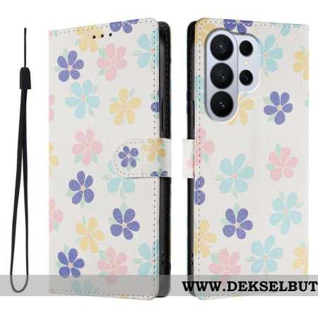 Folio Deksel Samsung Galaxy S26 Ultra Fargerike Blomster