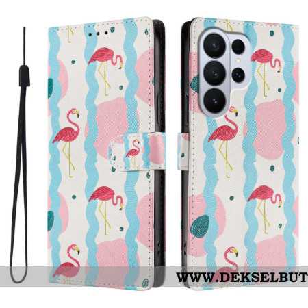 Folio Deksel Samsung Galaxy S26 Ultra Flamingoer Beskyttelse Deksel