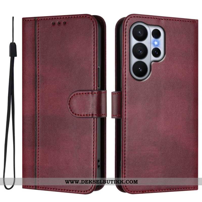 Folio Deksel Samsung Galaxy S26 Ultra Vintage-design Beskyttelse Deksel