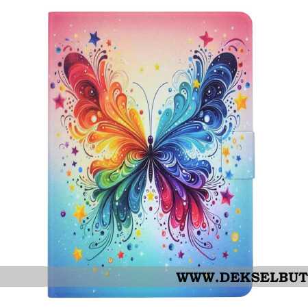 Folio Deksel Samsung Galaxy Tab S11 Akvarellsommerfugl Beskyttelse Deksel