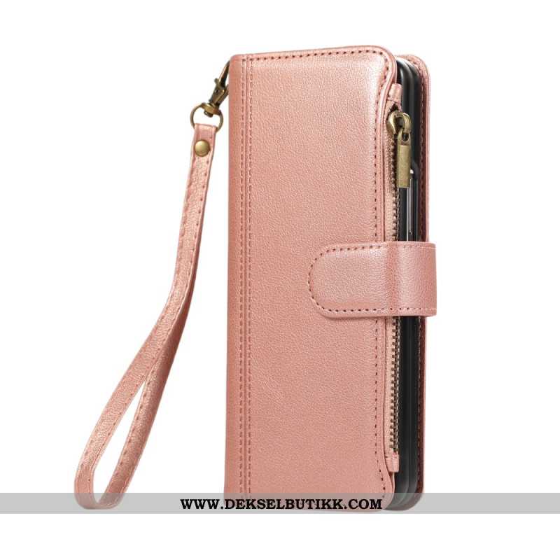 Folio Deksel Samsung Galaxy Z Fold 7 Lommebok Med Stropp