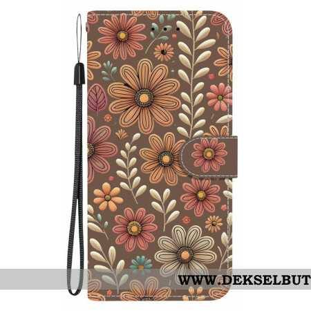 Folio Deksel Sony Xperia 10 Vii Blomstermønster
