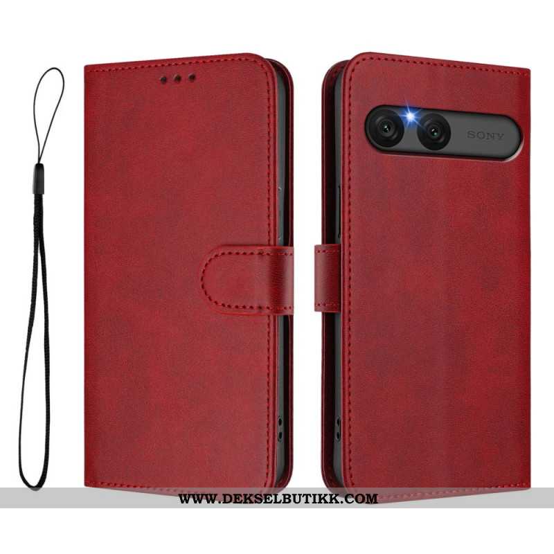 Folio Deksel Sony Xperia 10 Vii Læreffekt