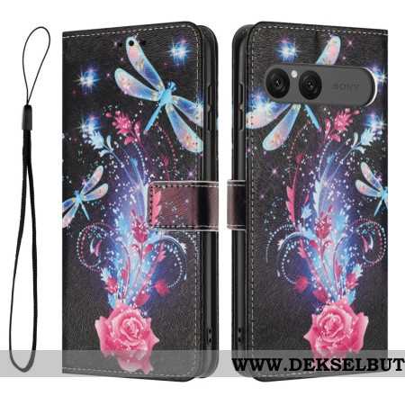 Folio Deksel Sony Xperia 10 Vii Øyenstikkere