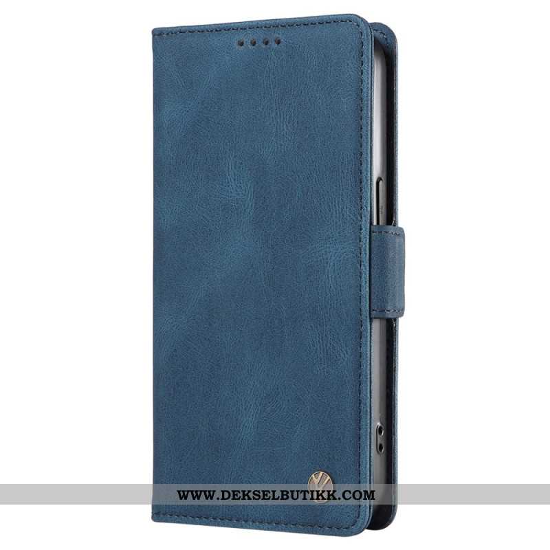 Folio Deksel Til Oneplus Nord 4 Yikatu Semsket Skinn-effekt