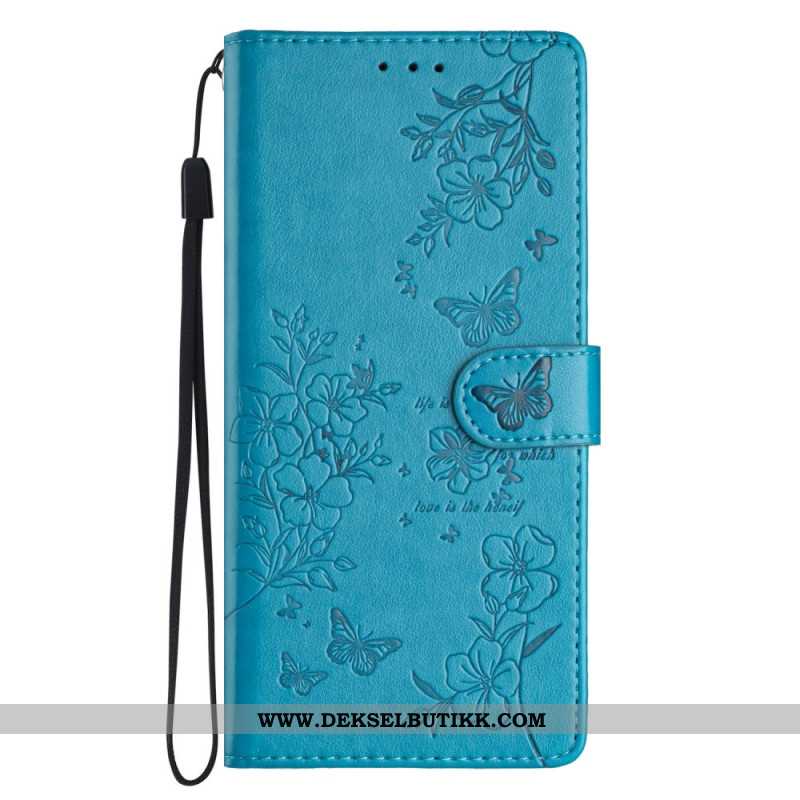 Folio Deksel Til Samsung Galaxy A17 4g / 5g Blomster