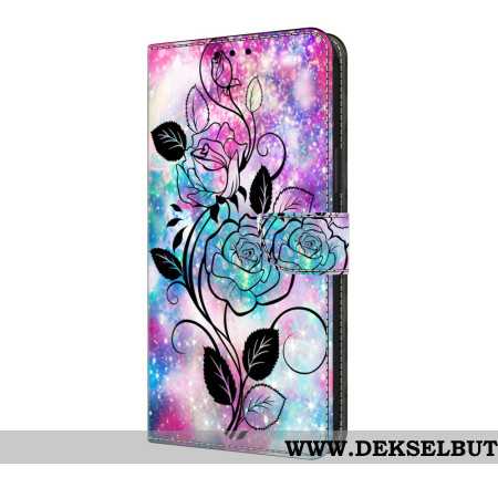Folio Deksel Til Samsung Galaxy A17 4g / 5g Blomsterskisse