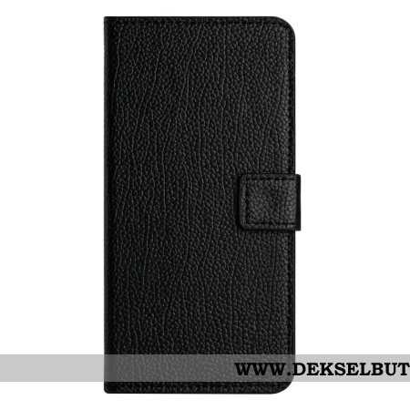 Folio Deksel Til Samsung Galaxy A17 4g / 5g Litchi-teksturert Skinneffekt