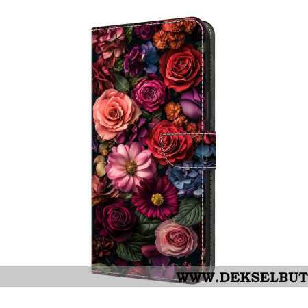 Folio Deksel Til Samsung Galaxy A17 4g / 5g Rosa Blomster