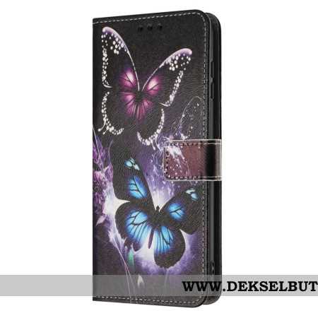 Folio Deksel Til Samsung Galaxy A17 4g / 5g To Sommerfugler