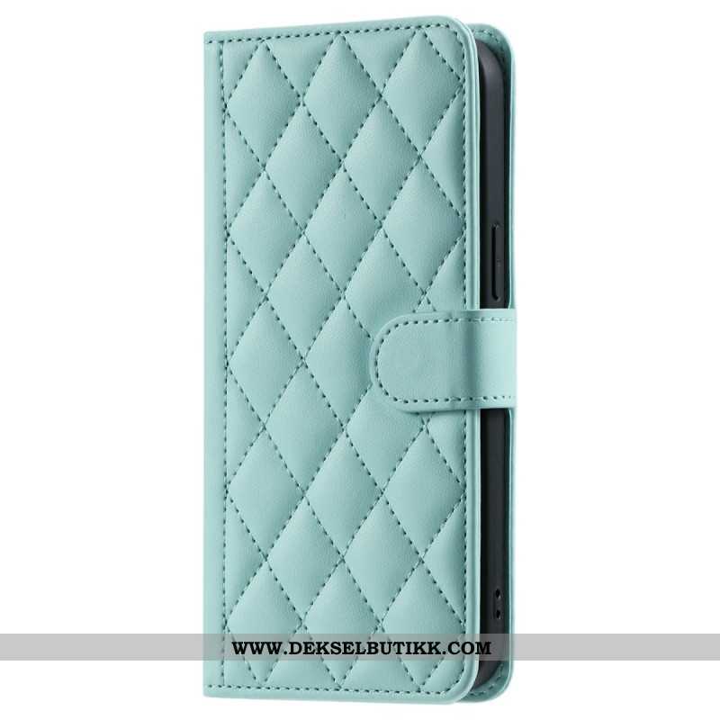 Folio Deksel Til Samsung Galaxy A17 4g / 5g Vattert Stil