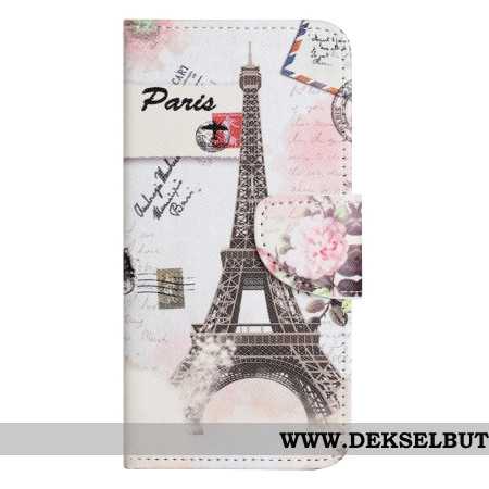Folio Deksel Til Samsung Galaxy A17 4g / 5g Vintage Eiffeltårn