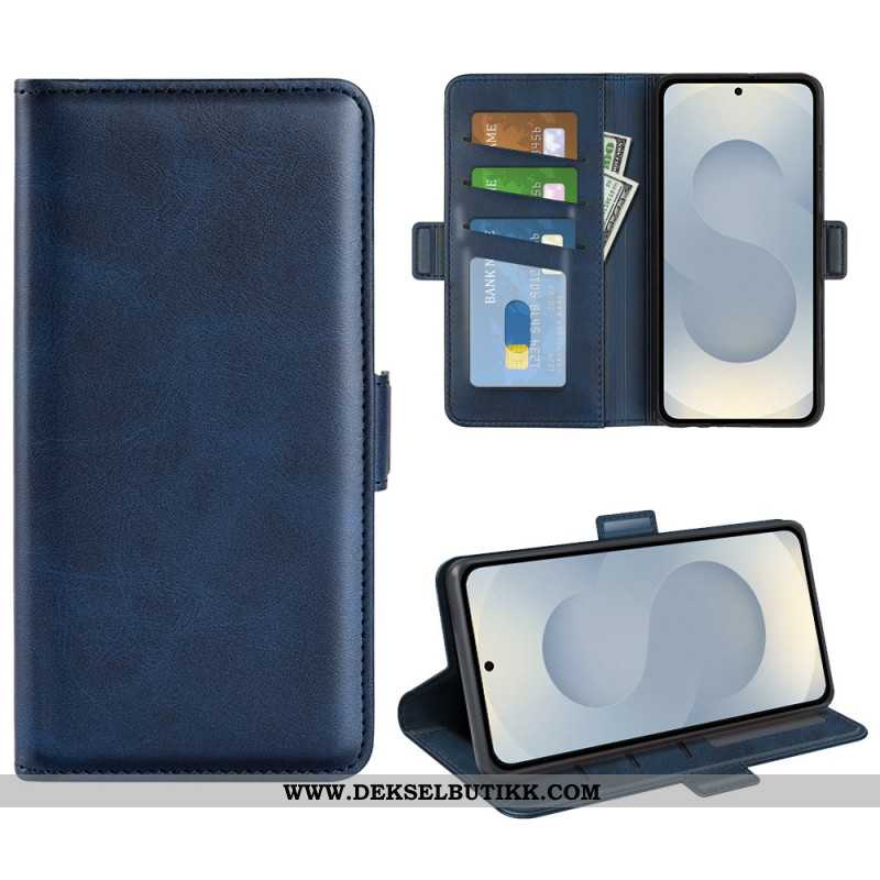 Folio Deksel Til Samsung Galaxy S25 5g Edge Dobbel Magnetlås