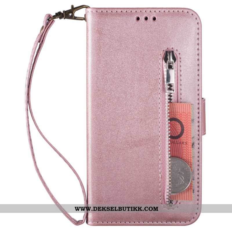 Folio Deksel Til Samsung Galaxy S25 5g Myntpung Med Stropp