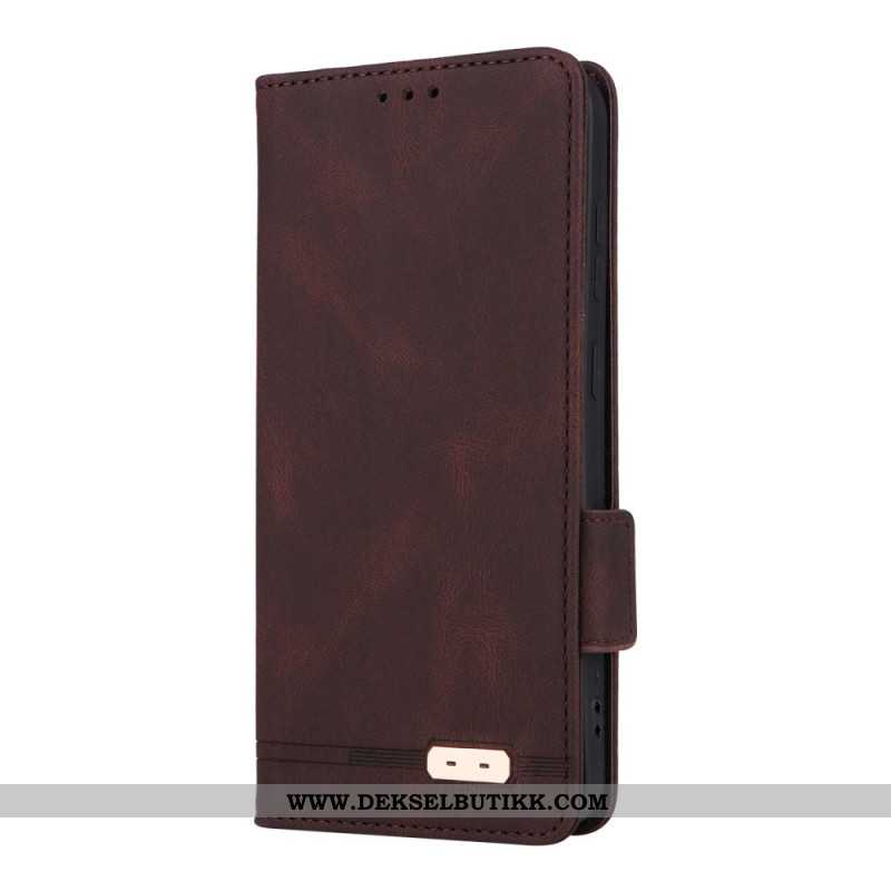 Folio Deksel Til Samsung Galaxy S25 5g Retro Semsket Skinneffekt