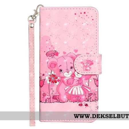 Folio Deksel Til Samsung Galaxy S25 Fe Bjørneunger Med Snor