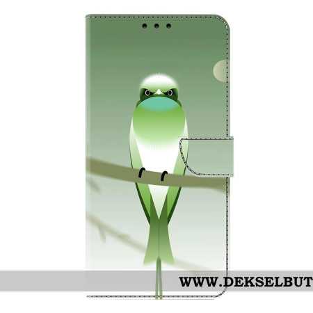 Folio Deksel Til Samsung Galaxy S25 Plus 5g Grønn Fugl