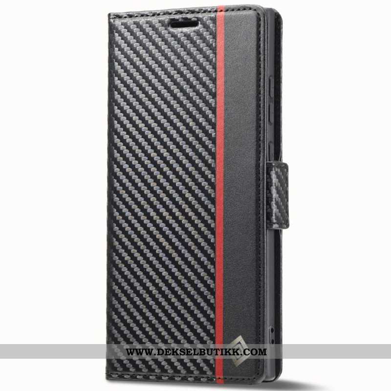Folio Deksel Til Samsung Galaxy S25 Ultra 5g Karbonfiber Lc.imeeke