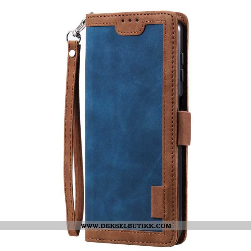 Folio Deksel Til Samsung Galaxy S26 Plus Rfid-beskyttelse Med Semsket Skinneffekt