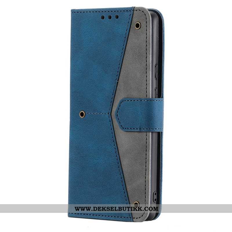 Folio Deksel Til Samsung Galaxy S26 Plus Tofarget Kunstskinn