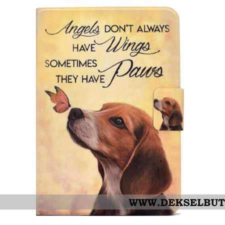 Folio Deksel Til Samsung Galaxy Tab S11 Hund Og Sommerfugl