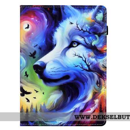 Folio Deksel Til Samsung Galaxy Tab S11 Ulv I Stjerner