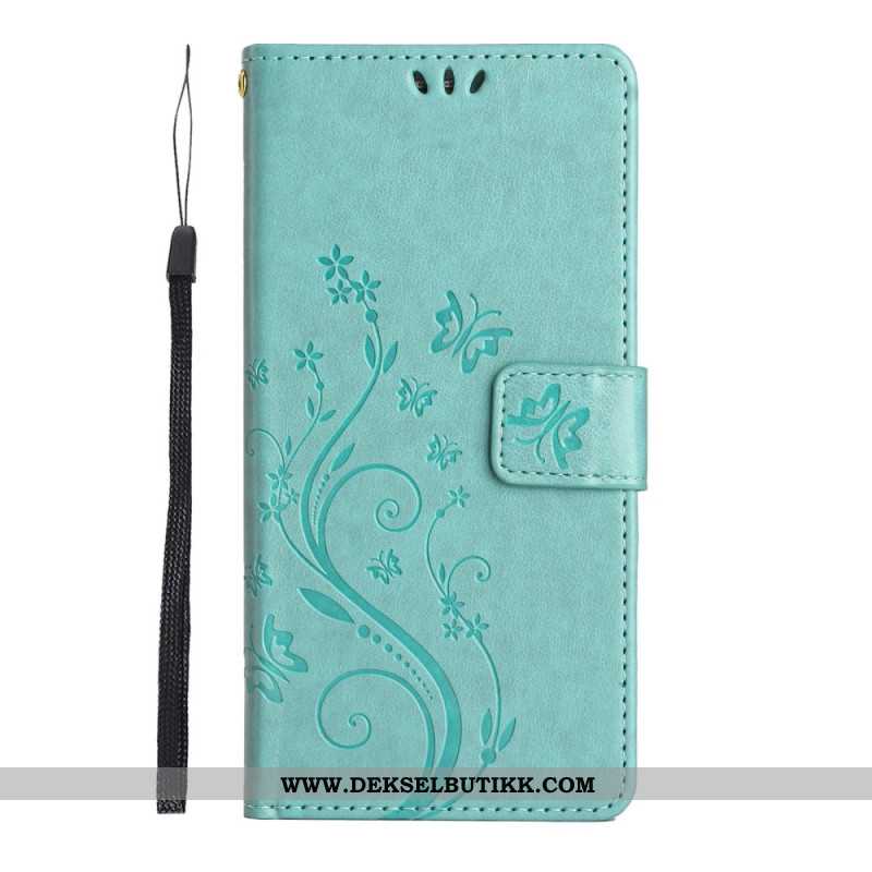 Folio Deksel Til Sony Xperia 1 Vii Blomstertrykk