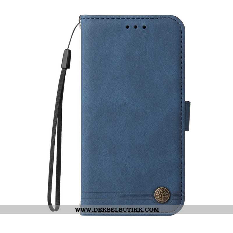 Folio Deksel Til Sony Xperia 1 Vii Vintage-effekt Med Nagler