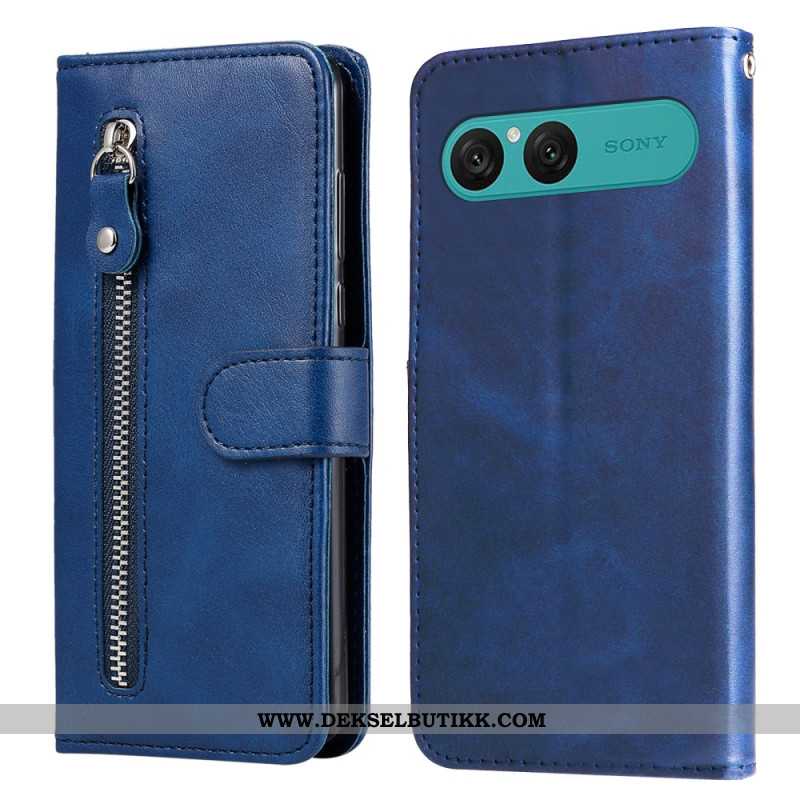 Folio Deksel Til Sony Xperia 10 Vii Glidelåslomme
