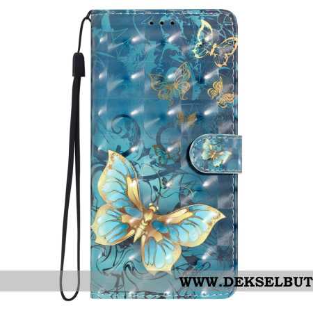 Folio Deksel Til Xiaomi 15 3d-sommerfugler