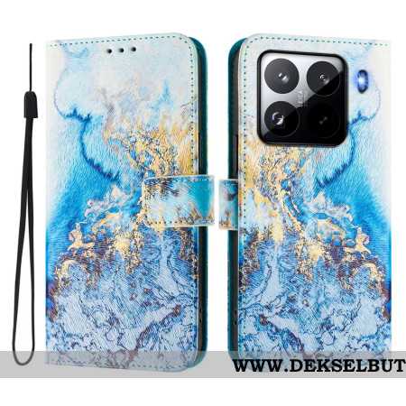 Folio Deksel Til Xiaomi 15 Pro Havmarmor